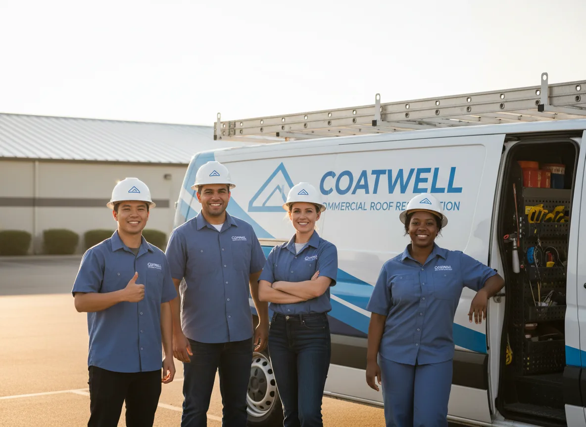 Commercial roof coating company in Oilton, TX